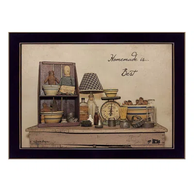Homezia Homemade Is Best 1 Black Framed Print Kitchen Wall Art