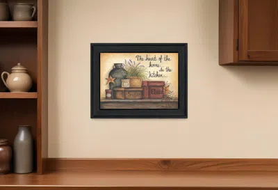 Homezia Heart Of The Home 7 Black Framed Print Kitchen Wall Art