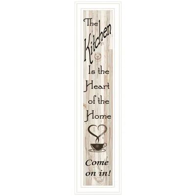 Homezia Kitchen Is The Heart Of The Home 15 White Framed Print Kitchen Wall Art