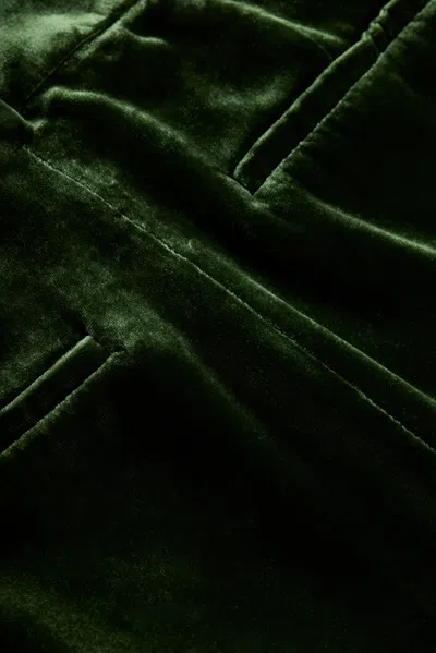 L'agence Pilar Velvet Pant In Deep Olive