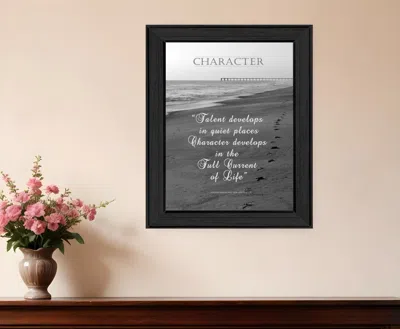 Homezia Character 5 Black Framed Print Wall Art
