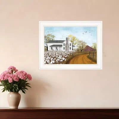 Homezia High Cotton 1 White Framed Print Wall Art