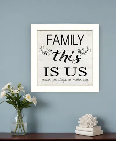 Homezia Family This Is Us 2 White Framed Print Wall Art