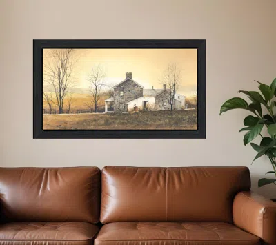 Homezia Rising Early 1 Black Framed Print Wall Art