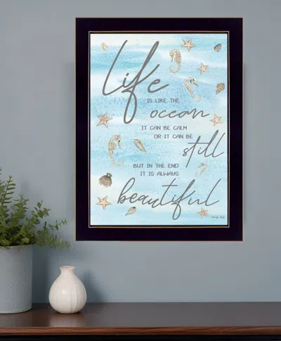 Homezia Life Is Like 1 Black Framed Print Wall Art