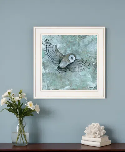 Homezia Simplicity Owl 1 White Framed Print Wall Art