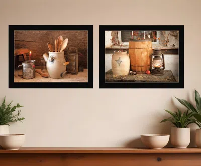 Homezia Set Of Two The Nail Keg 6 Black Framed Print Wall Art