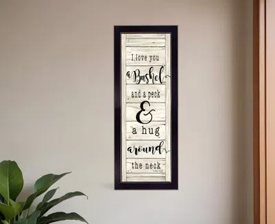 Homezia Hug Around The Neck Black Framed Print Wall Art