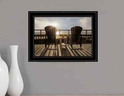 Homezia Front Row Seats 1 Black Framed Print Wall Art