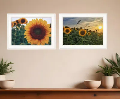 Homezia Set Of Two Midwest Living 1 White Framed Print Wall Art
