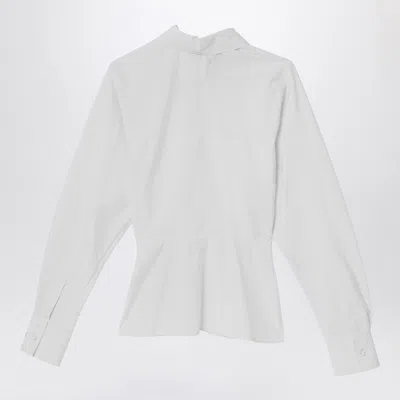 Fendi White Striped Cotton Shirt Women