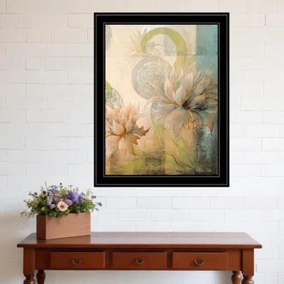 Homezia Meandering Flowers Ii 2 Black Framed Print Wall Art