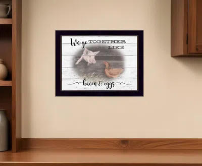 Homezia We Go Together 3 Black Framed Print Wall Art