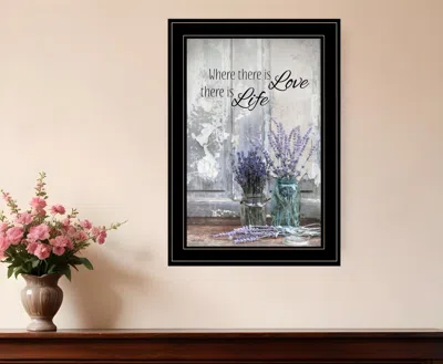 Homezia Where There Is Love 3 Black Framed Print Wall Art
