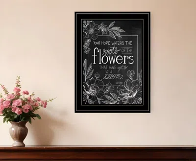 Homezia Yet To Bloom 1 Black Framed Print Wall Art