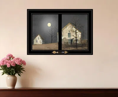 Homezia Still Of The Night 5 Black Framed Print Wall Art