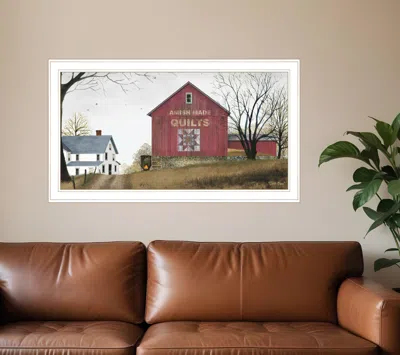Homezia The Quilt Barn 4 White Framed Print Wall Art