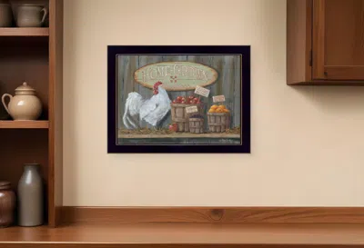 Homezia Home Grown 1 Black Framed Print Wall Art