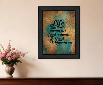 Homezia Good Friends 1 Black Framed Print Wall Art