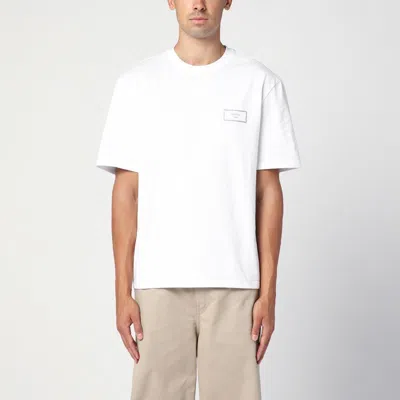 Martine Rose Classic Box Logo Graphic T-shirt In White