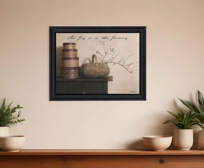 Homezia The Joy Is The Journey Black Framed Print Wall Art