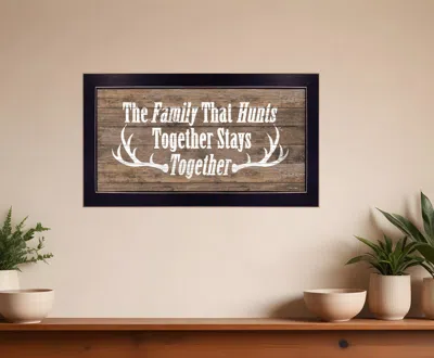 Homezia The Family That Hunts Black Framed Print Wall Art
