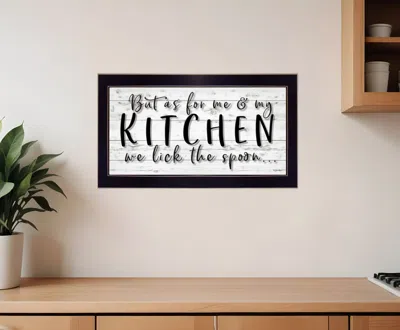 Homezia We Lick The Spoon 3 Black Framed Print Kitchen Wall Art