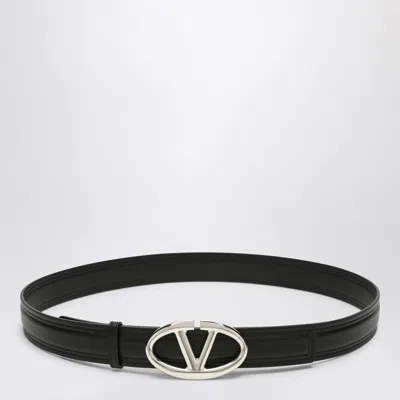 Valentino The Bold Edition Vlogo Belt In Black