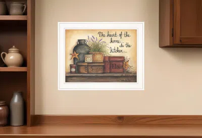 Homezia Heart Of The Home 6 White Framed Print Kitchen Wall Art