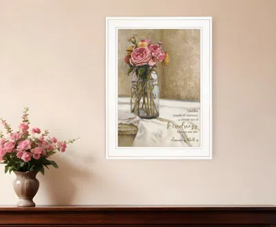 Homezia Jewels Of Summer 1 White Framed Print Wall Art
