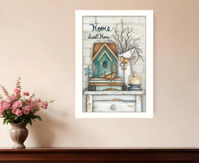 Homezia Home Sweet Home 5 White Framed Print Wall Art