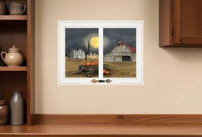 Homezia Harvest Moon 9 White Framed Print Kitchen Wall Art