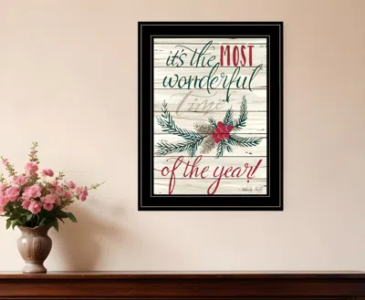 Homezia The Most Wonderful Time 2 Black Framed Print Wall Art
