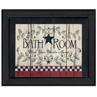 Homezia Bathroom 6 Black Framed Print Bathroom Wall Art