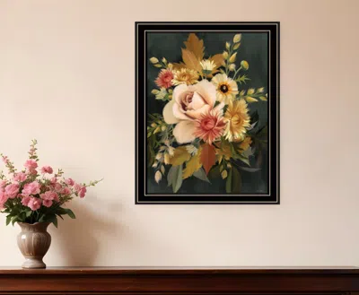Homezia Romantic Autumn I 1 Black Framed Print Wall Art