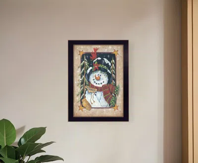 Homezia Feeding The Birds Black Framed Print Wall Art