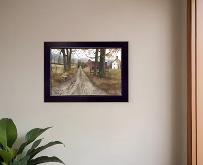 Homezia The Road Home Black Framed Print Wall Art