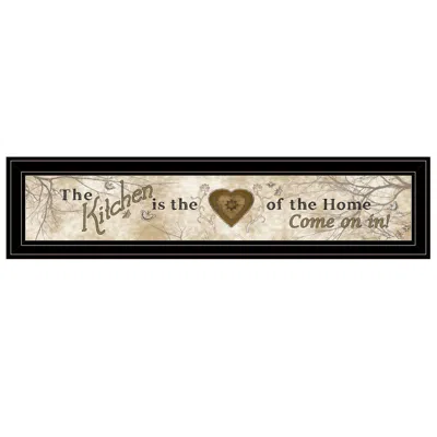 Homezia Vintage Kitchen 2 Black Framed Print Kitchen Wall Art