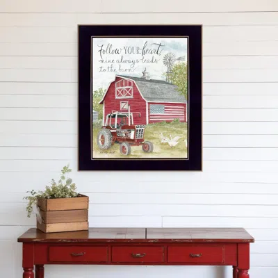 Homezia Follow Your Heart Black Framed Print Wall Art