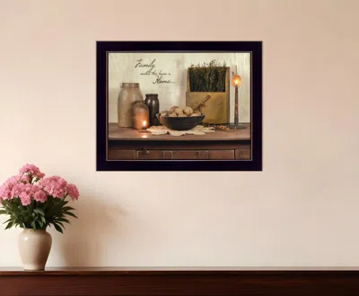 Homezia Family Makes A House A Home Black Framed Print Wall Art