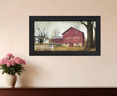 Homezia Antique Barn 4 Black Framed Print Wall Art