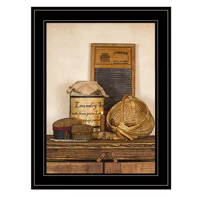 Homezia Laundry Soap 3 Black Framed Print Bathroom Wall Art