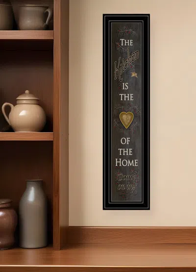 Homezia Kitchen Is The Heart Of The Home 20 Black Framed Print Kitchen Wall Art