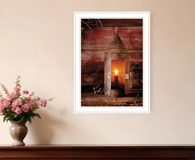 Homezia Tinners Lantern 1 White Framed Print Wall Art