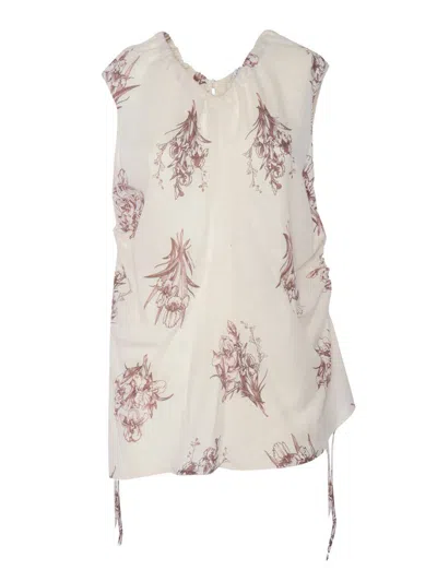 Ballantyne White Top With Prints In White