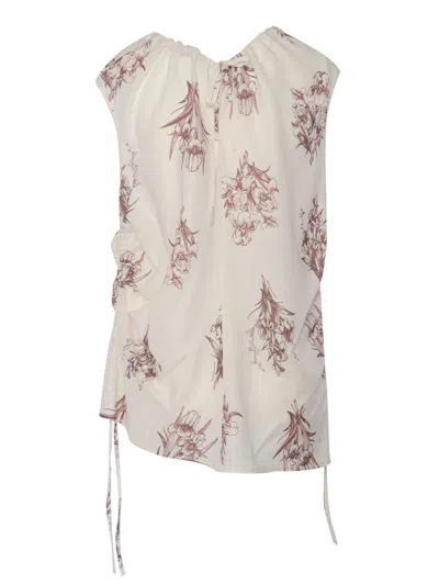 Ballantyne White Top With Prints In White