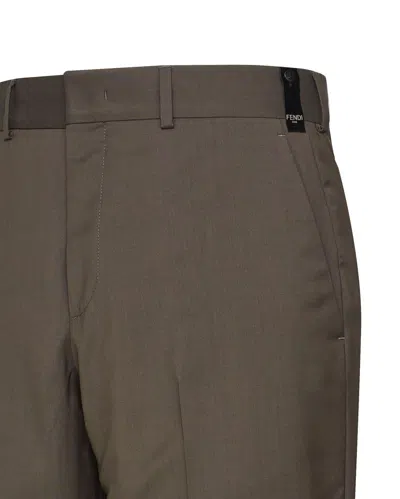Fendi Pantalón Casual - Gris In Gray