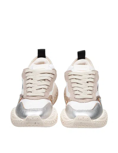 Ghoud Mesh Sneakers In White/platinum