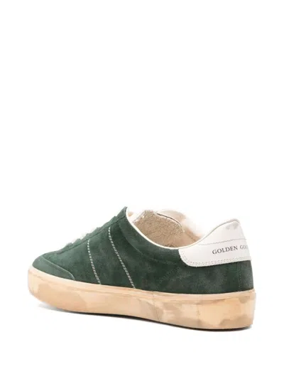 Golden Goose Soul Star Suede Linguetta E Tallone Pelle In Green