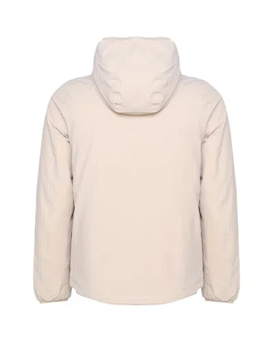 K-way Double Face Jacket In Beige, Yellow